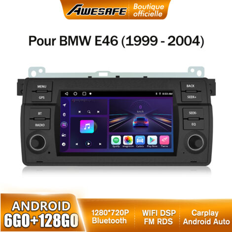 AWESAFE 4G Autoradio Android 13 pour BMW E46 Rover 75 MG ZT 6Go+128Go avec 7'' Écran Tactile GPS Carplay Android Auto Bluetooth