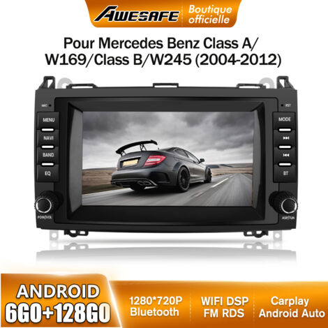AWESAFE 4G Autoradio Android 13 pour Mercedes Benz Vito Viano/Sprinter W639 W245/Class B 6Go+128Go 7'' Écran Android Auto Carplay
