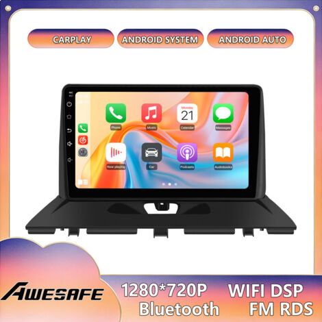 AWESAFE Autoradio Android 13 2GB+64GB für Peugeot Expert (2007-2016) 9'' Bildschirm mit Carplay GPS Bluetooth Android Auto RDS WiFi