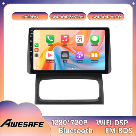 AWESAFE Autoradio Android 13 2GB+64GB für Renault Clio Campus 2009 9'' Touchscreen CarPlay GPS Android Auto
