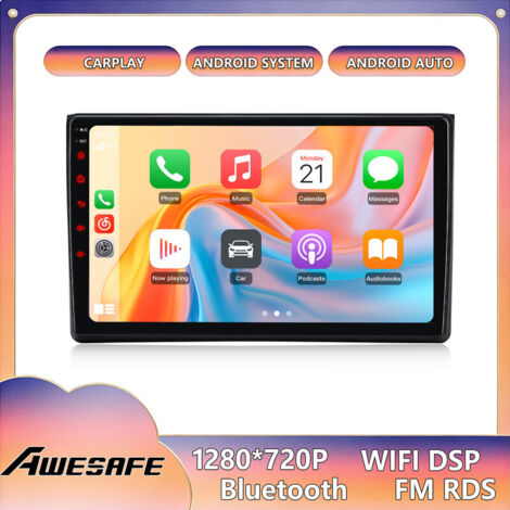 AWESAFE Autoradio Android 13 2GB+64GB per Audi A4 B6 (2000-2009) 9'' Schermo Touch con CarPlay GPS Bluetooth Android Auto