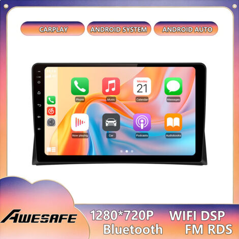 AWESAFE Autoradio Android 13 2GB+64GB per VW Multivan (2008-2015) 9'' Schermo Touch con CarPlay GPS Bluetooth Android Auto