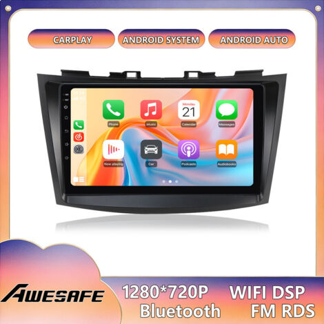AWESAFE Autoradio Android 13 für Suzuki Swift (2011-2017) 4GB+64GB mit 9'' Touchscreen CarPlay Android Auto GPS Bluetooth