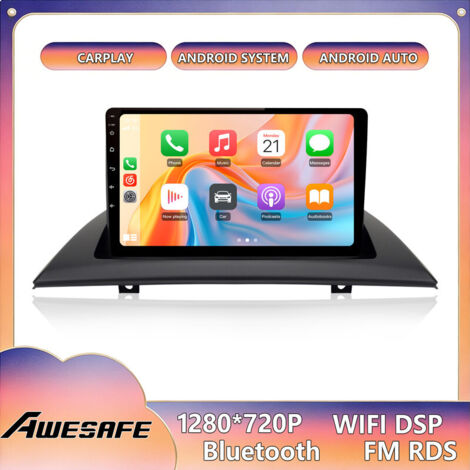 AWESAFE Autoradio Android 13 per BMW X3 E83 (2004-2012) 2GB+64GB 9'' Schermo Touch CarPlay GPS Bluetooth Android Auto