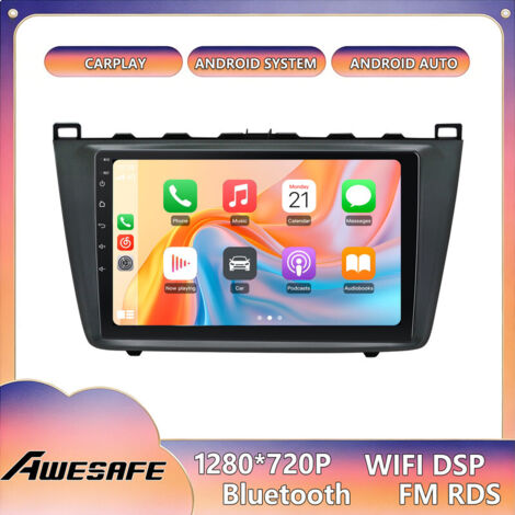 AWESAFE Autoradio Android 13 per Mazda 6 2.0 (2007-2012) 2GB+64GB con schermo touch 9'' CarPlay Android Auto GPS Bluetooth