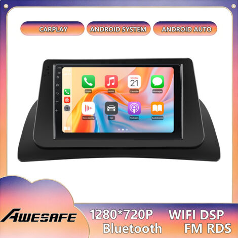AWESAFE Autoradio Android 13 per Renault Kangoo 2008 2GB+32GB 9'' Schermo Touch CarPlay GPS Bluetooth Android Auto