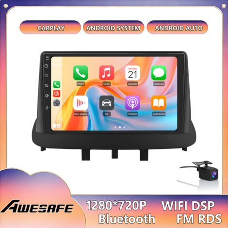 AWESAFE Autoradio Android 13 per Renault Megane 3 (2008-2014) 2GB+32GB con schermo touch 9'' CarPlay Android Auto con telecamera posteriore