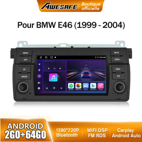 AWESAFE Autoradio Android 13 pour BMW E46 Rover 75 MG ZT 2Go+64Go avec 7'' Écran Tactile GPS Carplay Android Auto Bluetooth