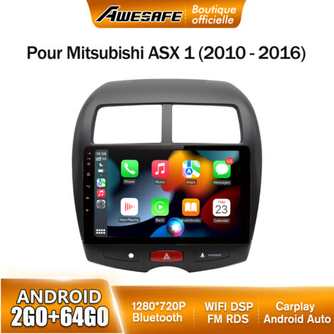 AWESAFE Autoradio Android 13 pour Mitsubishi ASX 1 (2010-2016) 2Go+64Go 10'' Écran Tactile Carplay Android Auto GPS WiFi FM