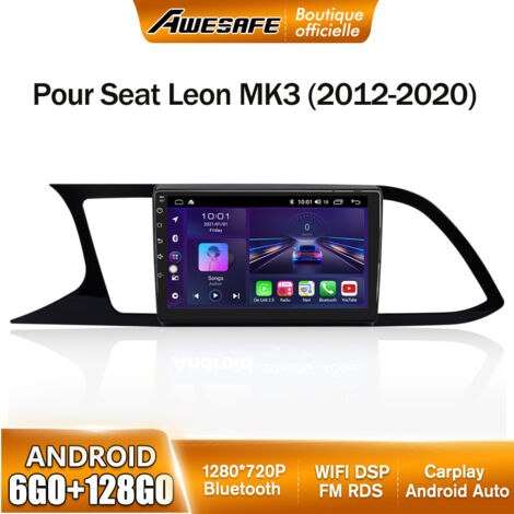 AWESAFE Autoradio Android 13 pour Seat Leon MK3 (2012-2020) 6Go+128Go 9'' écran Tactile avec Carplay Android Auto GPS Bluetooth