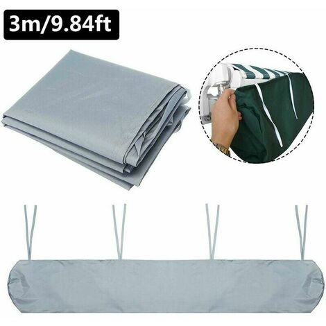 Awning Cover 3m Waterproof Patio Awnings Side Awning Protective Cover Retractable Roller Shade Sun Protection Dustproof Awning Bag with Drawstring for Outdoor Garden Patio