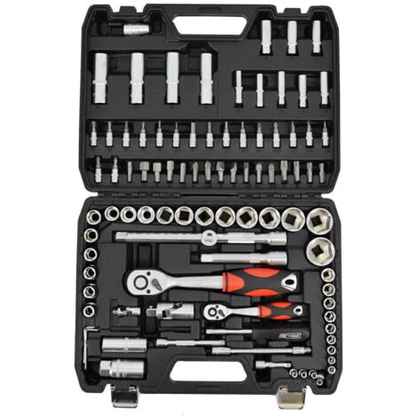 Awtools 94EL Set di Chiavi 94 Pezzi Argento Pratico