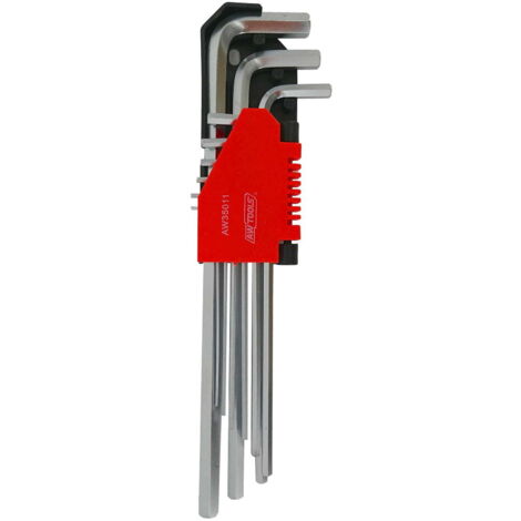 AWTOOLS BLACK LINE INBUSSCHLÜSSEL 9 STK./ LANG