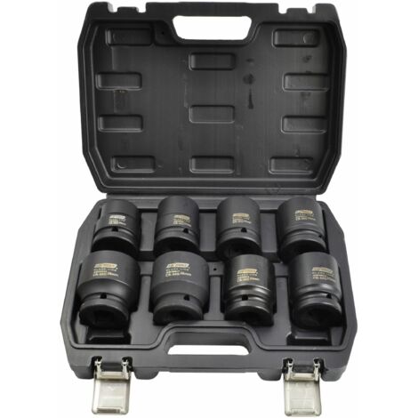 Awtools Black Line Set 8 Douilles à Choc Noir