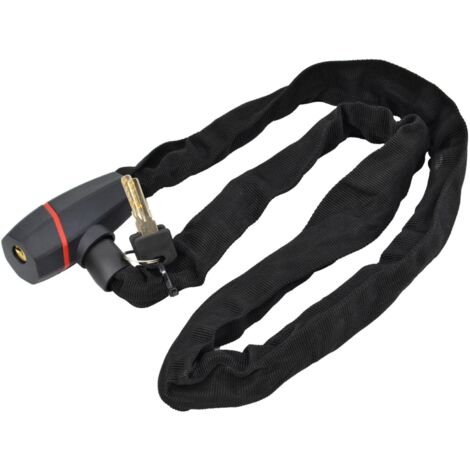 AWTOOLS - Candado de bicicleta cadena 120cm, ideal para seguridad de bicicletas, diseño robusto, alta flexibilidad, fácil de usar, perfecto para uso urbano y profesional.