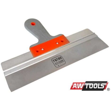 AWTOOLS EDELSTAHL-FASSADENSPACHTEL 600/60mm GUMMIGRIFF