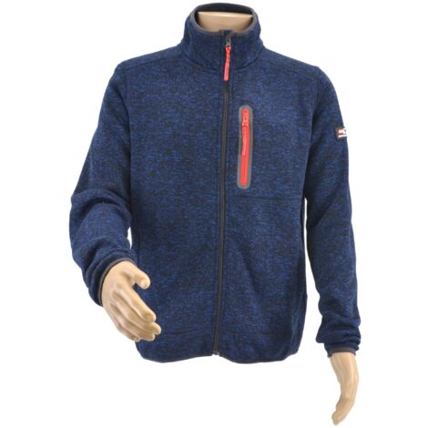 AWTOOLS FLEECE-SWEATSHIRT T2/ MARINEBLAU/ L