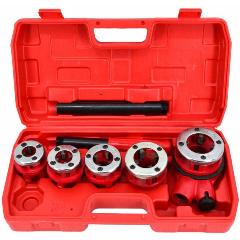 Awtools gwintownica do rur 5szt. 3/8', 1/2', 3/4', 1', 1-1/4' zestaw walizka