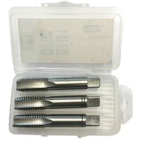Awtools M24x3.00 Jeu de Machos Acier HSS 3 pièces