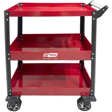 AWTOOLS Metallwerkstattwagen, 3 Ebenen, 100 kg