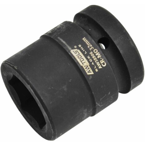 Awtools nasadka udarowa sześciokątna 1 " krótka 33mm black line