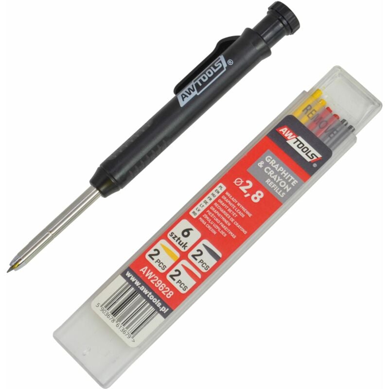 Awtools ołówek automatyczny + wkłady 6szt