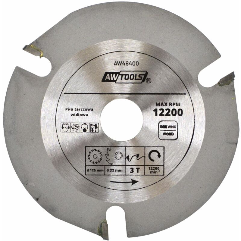 Awtools piła tarczowa widiowa tct 125mmx22x3z