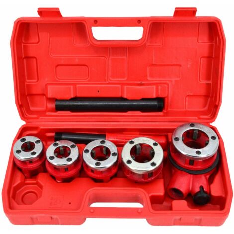 AWTOOLS Rohrgewindeschneider-Set, 5-teilig, 3/8", 1/2", 3/4", 1", 1-1/4", im Koffer