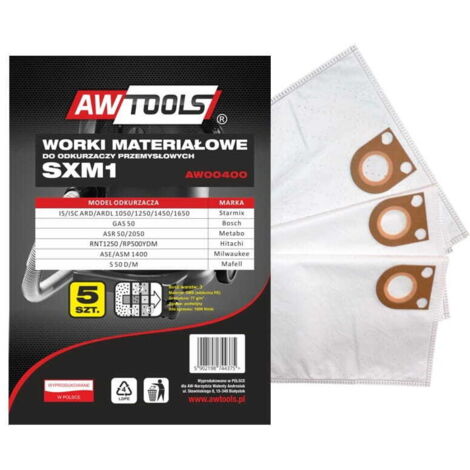 AWTOOLS SACCHETTI IN MICROFIBRA SXM1 set da 5 GAS 50 / STARMIX
