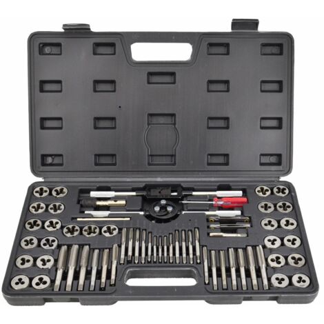 AWTOOLS Satz Gewindeschneidplatten und Schneideisen 60-teilig.