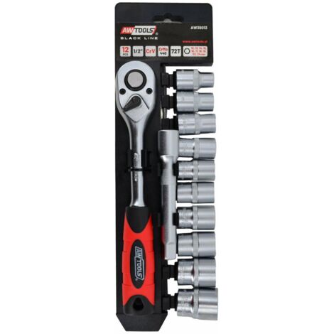 AWTOOLS Schraubenschlüsselsatz 1/2" 12-teilig