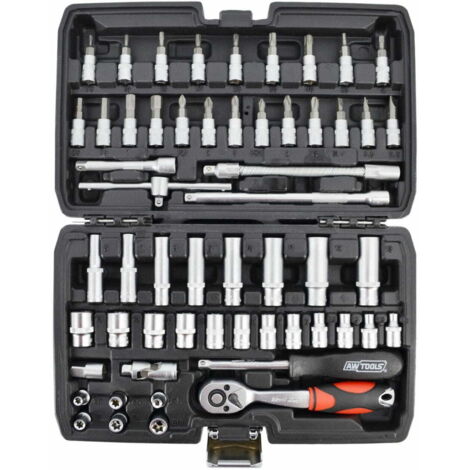 AWTOOLS SET DI CHIAVI 1/4" 56 pezzi