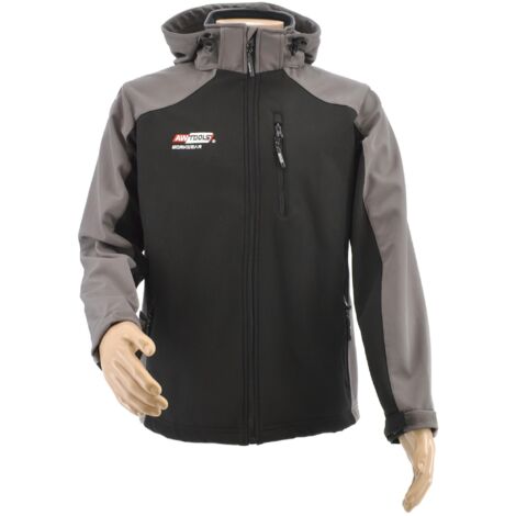 AWTOOLS Softshell-Jacke T4 Grau Schwarz XL