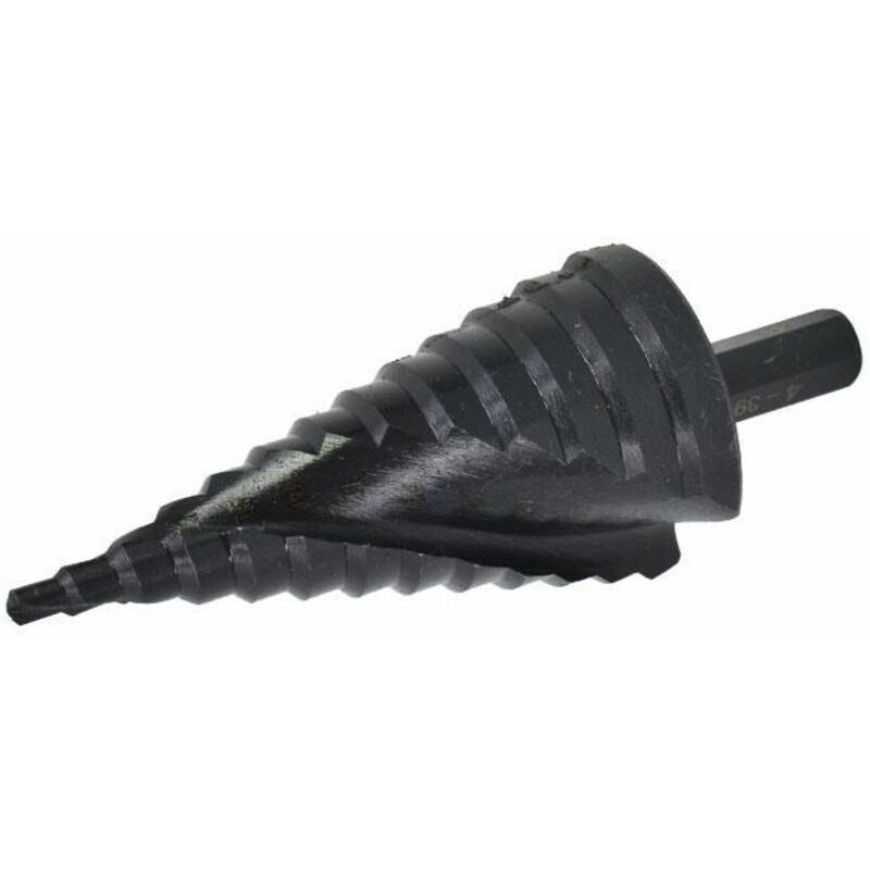 AWTOOLS Spiral-Stufenbohrer / 4-39 mm / AICrN / Schwarz