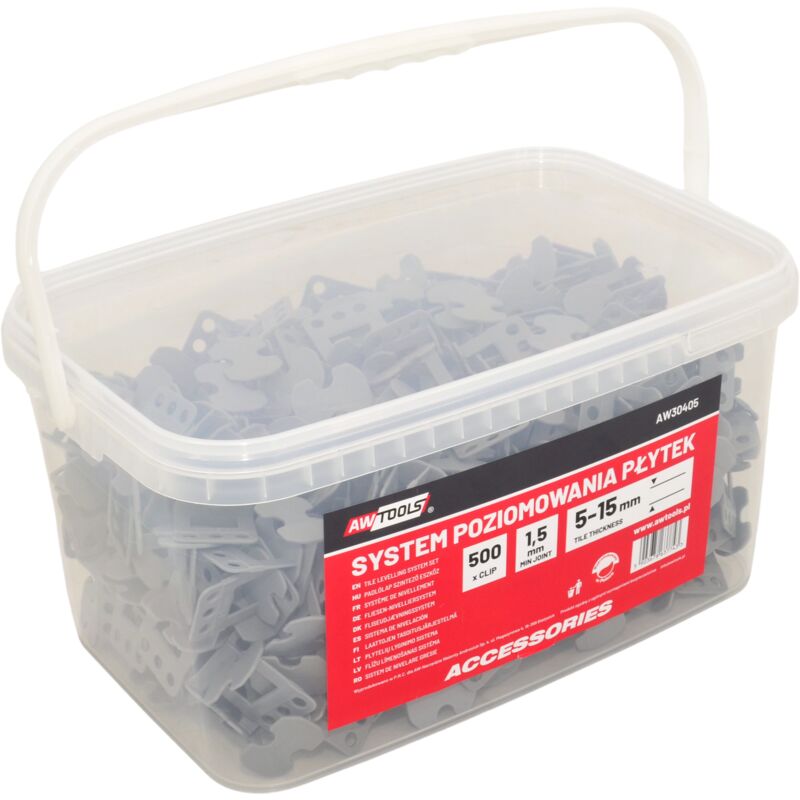 Awtools system poziomowania bramkowy 1,5mm 500szt. (bramka 5-15mm)
