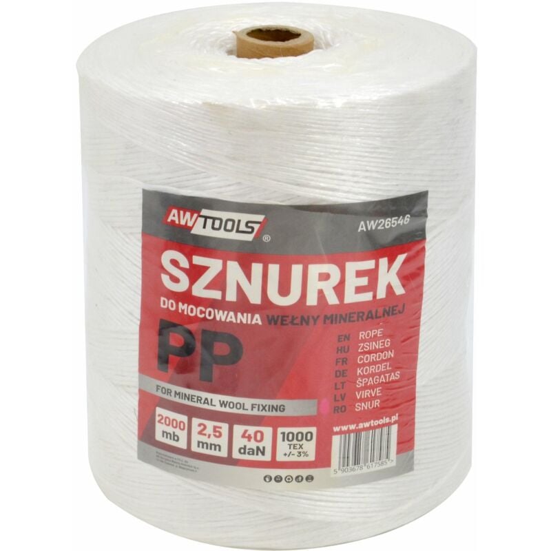 Awtools sznurek pp do podwiązywania wełny 300m