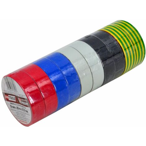 Awtools taśma izolacyjna 19mm x 20m mix /10szt.