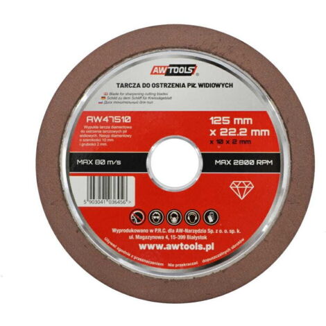 AWTOOLS WIDIA SÄGEBLATT-SCHÄRFSCHEIBE 125mm