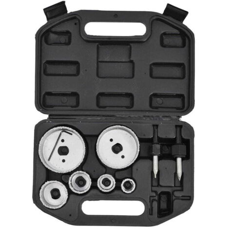 AWTOOLS Wolfram-Lochsägen-Set für Fliesen, 9-teilig, 22–73 mm