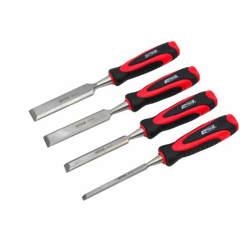 Awtools zestaw dłut z plastikowymi uchwytami 4 sztuki 6/12/18/24 mm