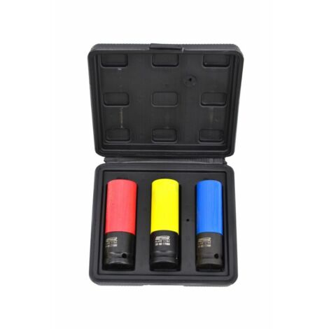 Awtools zestaw nasadek do felg aluminiowych komplet 17-19-21mm 3szt.