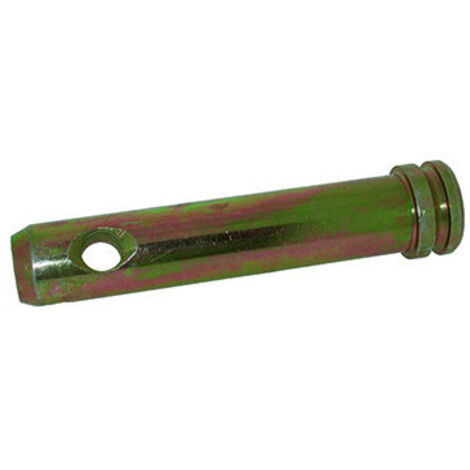 Axe 3e point adaptable - Longueur totale: 130mm - Longeur du col au centre du perçage: 95mm. Ø axe: 25mm. Ø goupille: 12mm.