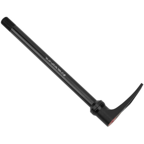 Axe à dégagement rapide en alliage d'aluminium pour vélo de route et VTT, filetage M12, longueur 168 mm, léger et sécurisé.