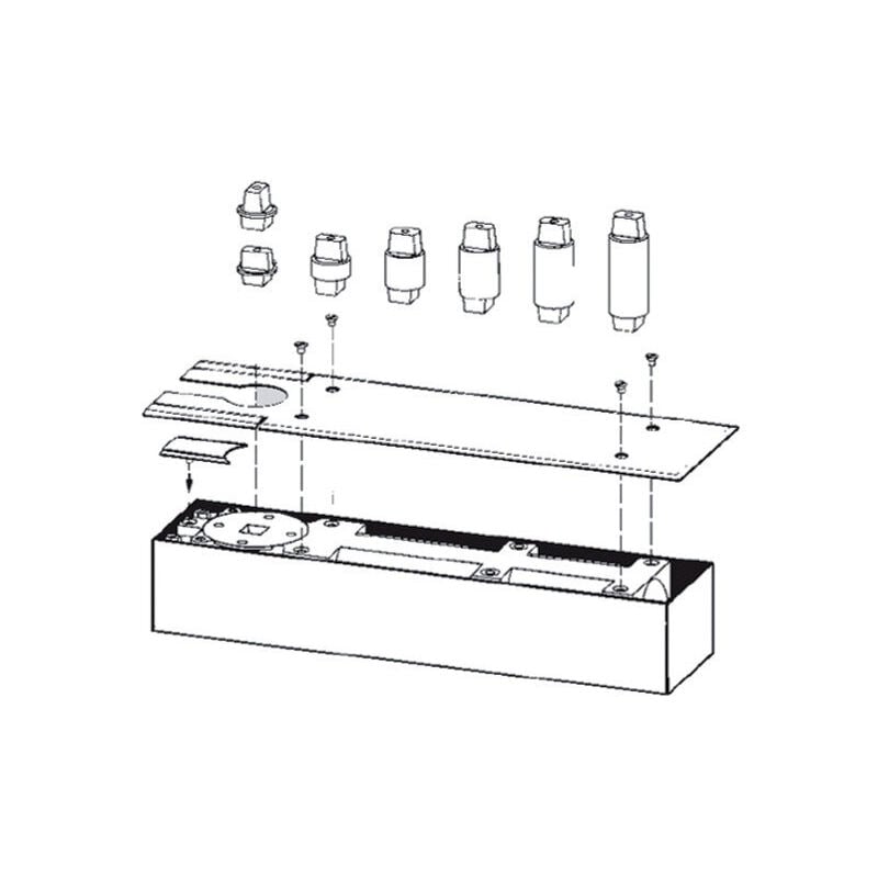 Axe carré rallongé de 25mm - dorma - 45200407