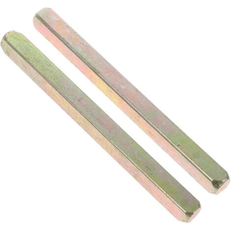 Axe de poignée de porte en UPVC - Barre unie - 8 mm x 110 mm - En acier massif - Barre carrée de rechange pour poignées de porte