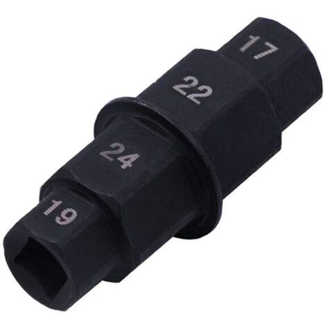 Axe de Roue Avant Moto,Clé pour Axe de Roue,Clé pour Axe de Roue de Moto,Douille Speciale Moto,Axe Hexagonal,Axe de Roue Moto,Axe de Roue Avant (Noir)