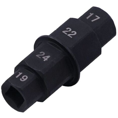 Axe de Roue Avant Moto,Clé pour Axe de Roue,Clé pour Axe de Roue de Moto,Douille Speciale Moto,Axe Hexagonal,Axe de Roue Moto,Axe de Roue Avant (Noir)-LIAIKI