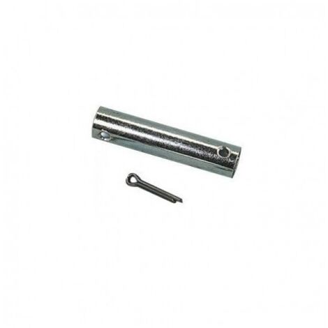 Axe de roue jockey Ø 20mm – Longueur 100mm – Épaisseur galet max 100mm – Installation simplifiée avec goupille – Al-Ko