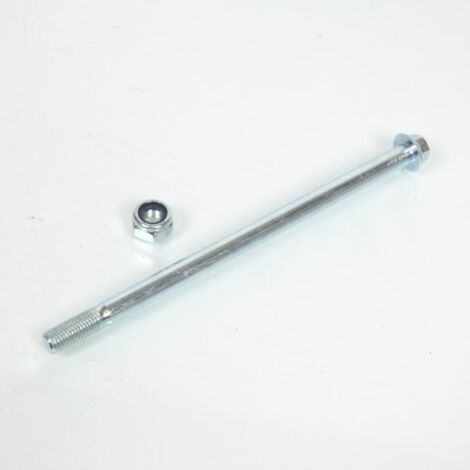 Axe de roue ou de suspension Ø10mm x 180mm pour mobylette M10