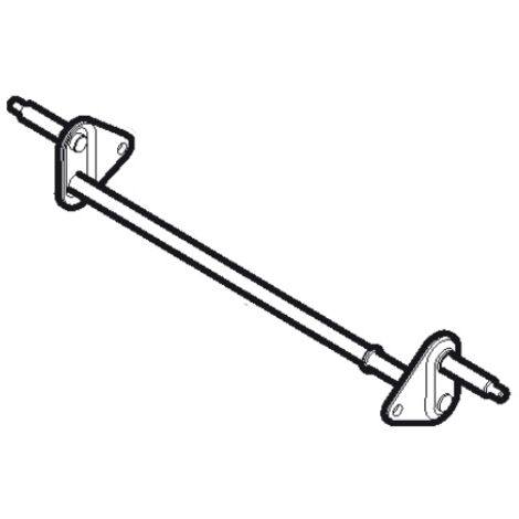 Axe liaison roue avant tondeuse batterie GGP - 381302821/0